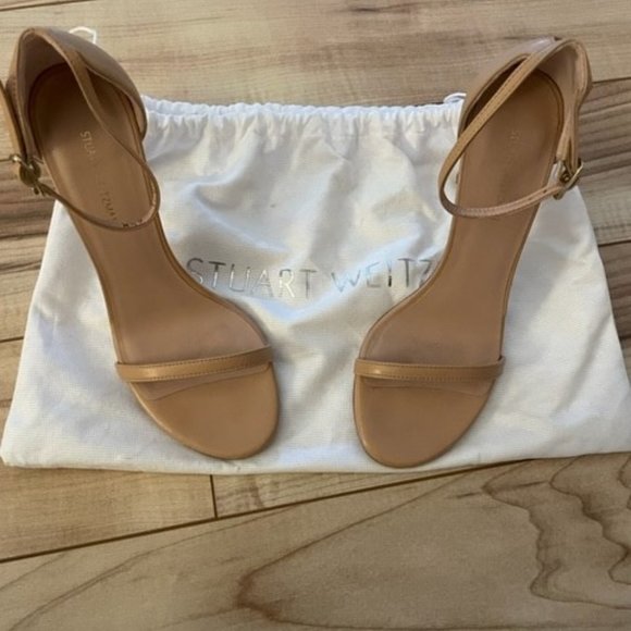 Stuart Weitzman Nudistsong - Adobe leather 6.5 w/dustbag - Picture 2 of 5